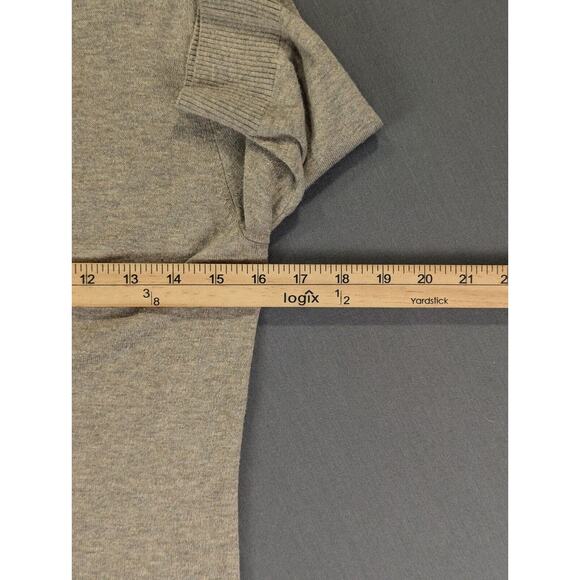 Banana Republic Cardigan Small Women's Short Sleeve Sweater Cotton Blend Beige - Picture 5 of 9